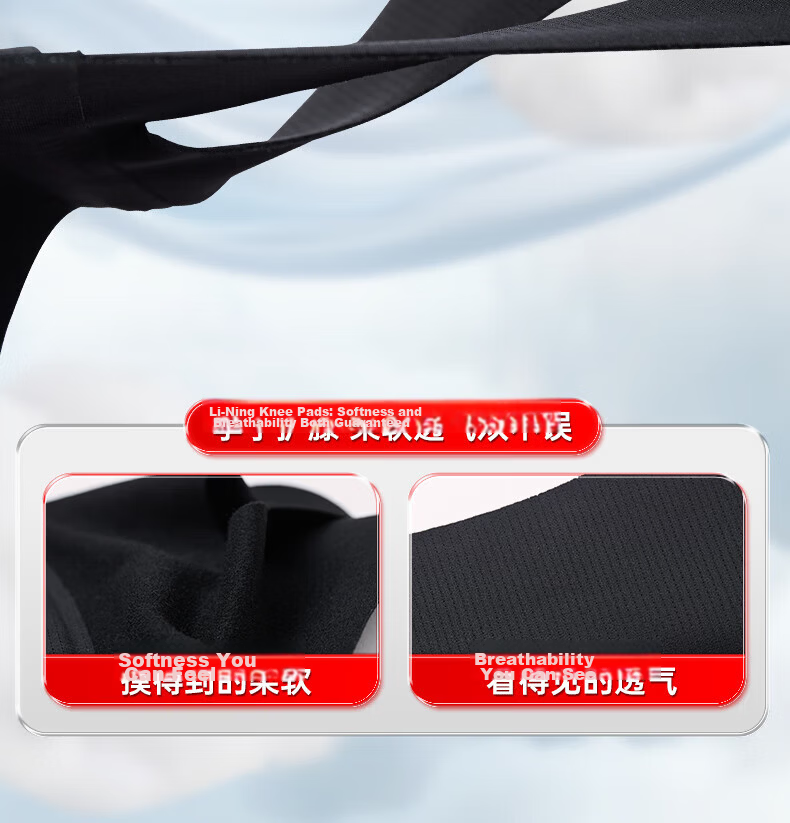 LI-NING Knee Brace for Meniscus Injury, Arthritis, Synovitis, Ligament Effusion, Unisex, for Mountaineering, Badminton, Running 14