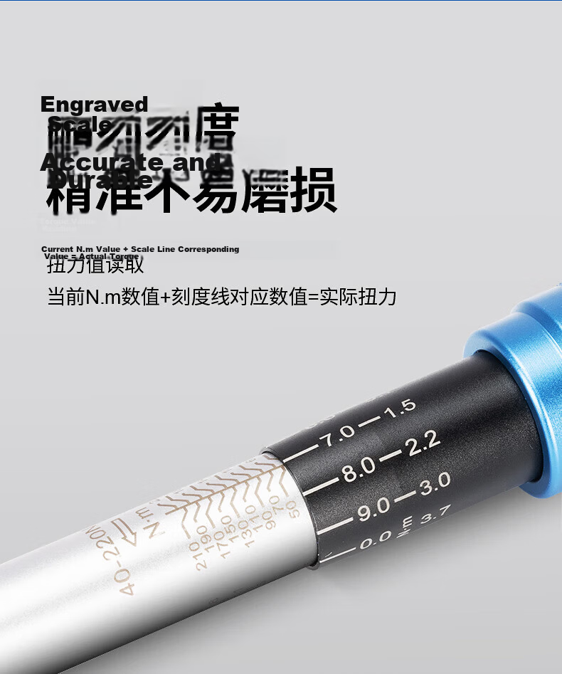 Dongcheng High-Precision Preset Torque Wrench Adjustable Spanner Auto Repair Wrench 1/2 Inch 20-120N.m D053204 9