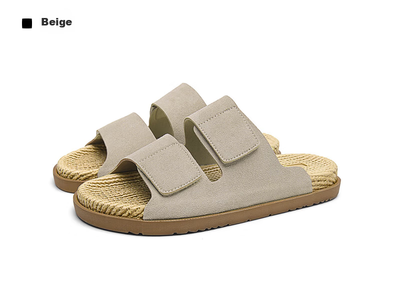 HLA Men’s Fashion Casual Slippers Thick Sole Durable Sandals FC049/FE071 Brown Size 41 18