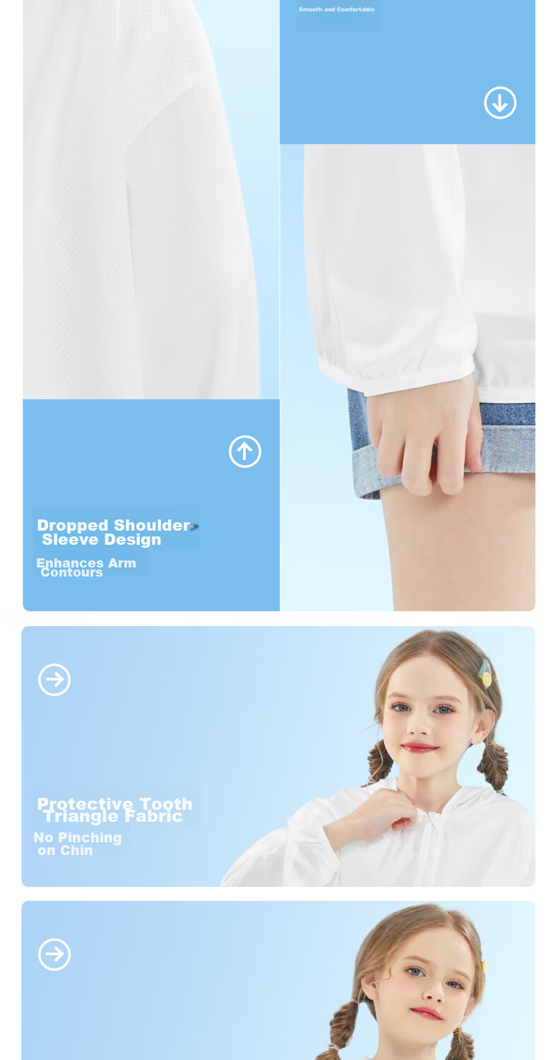 Disney Kids Sun Protection Jacket Summer Thin UPF50+ Breathable Cool Girls Top for Older Children 8