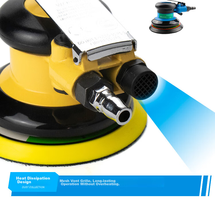 Haisidike Pneumatic Polisher Car Waxing Air Grinder EP4151C (5-inch Standard Model) 8