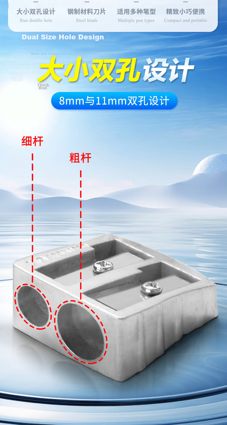 M&G Stationery Efficient Manual Pencil Sharpener APSN1256 2