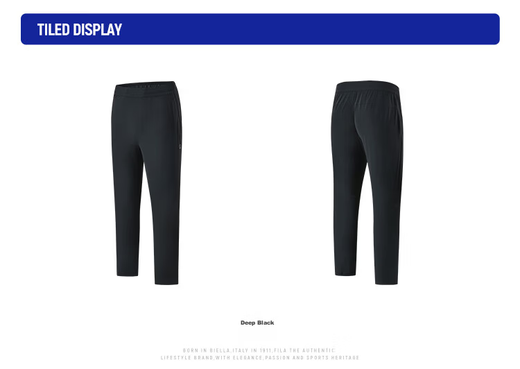 FILA Official Men's Knitted Basic Straight-Leg Fitness Sports Pants 26