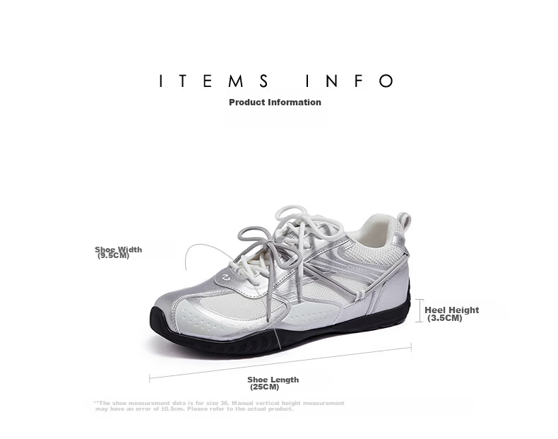 CAMEL Wang Junkai Edition Crescent Moon Trainer 4th Gen Women's Retro Racing Shoes L26A548053 Silver Size 36 33