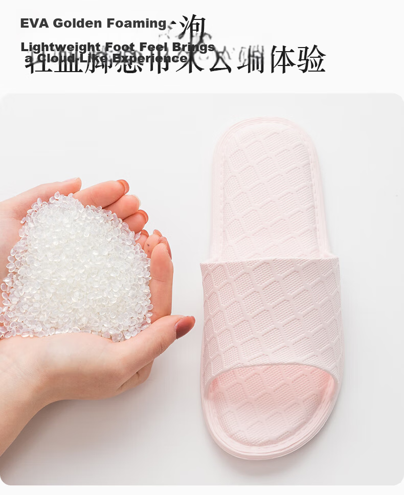 GUOLUOFEI Foldable Portable Ultra-Light Travel Slippers Hotel Summer Bathroom Slippers for Women and Men Pink Size 36-37 3