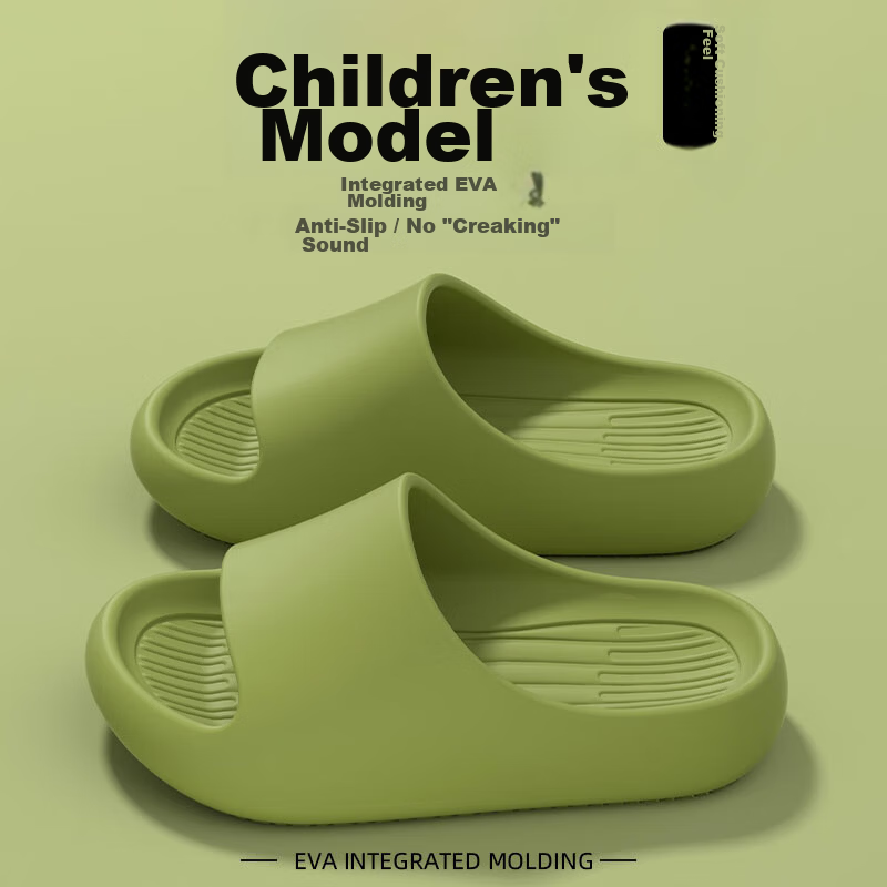 Guoluofi Kids Slippers Boys Summer Outdoor Indoor Family Casual Sandals Girls Green Size 30-31