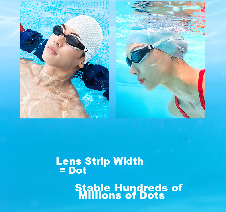 Speedo Freedom Series Swim Goggles Anti-Fog HD UV Protection Wide-Angle Comfortable 11