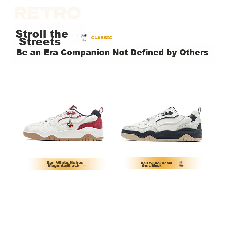 Xtep Bright White | Men's Sports Shoes Student Sneakers Breathable Soft Elastic Wear-Resistant Casual White Shoes Simple Versatile Sneakers 9