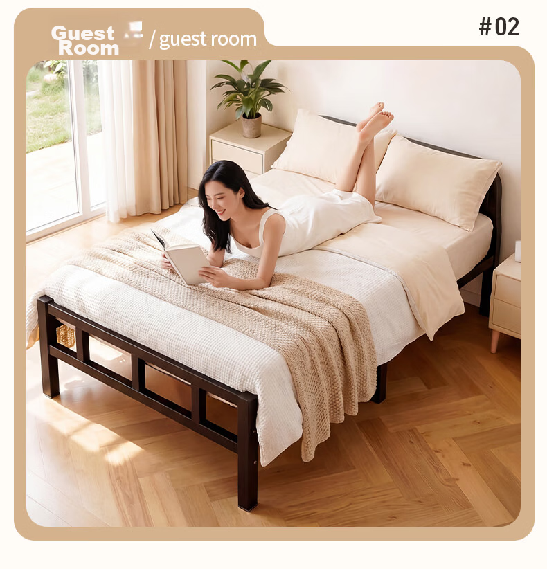 Quanpinwu No-Assembly Folding Single Bed Nap Bed Home Hospital Care Sponge Latex Mattress Camp Bed 14