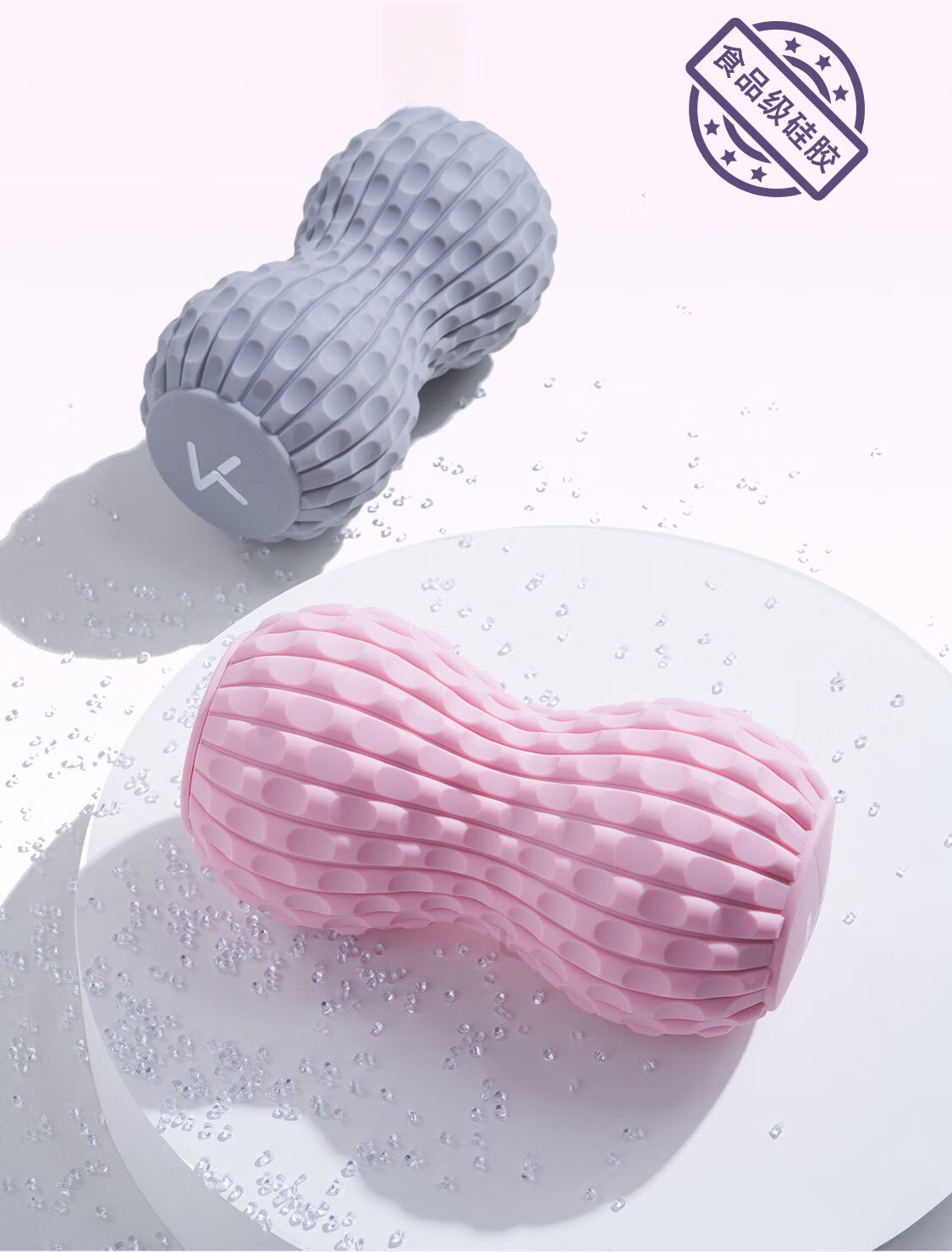 Keep Electric Percussion Massage Fascia Ball Muscle Recovery Relaxation Device - Peanut Ball Style Gray 13