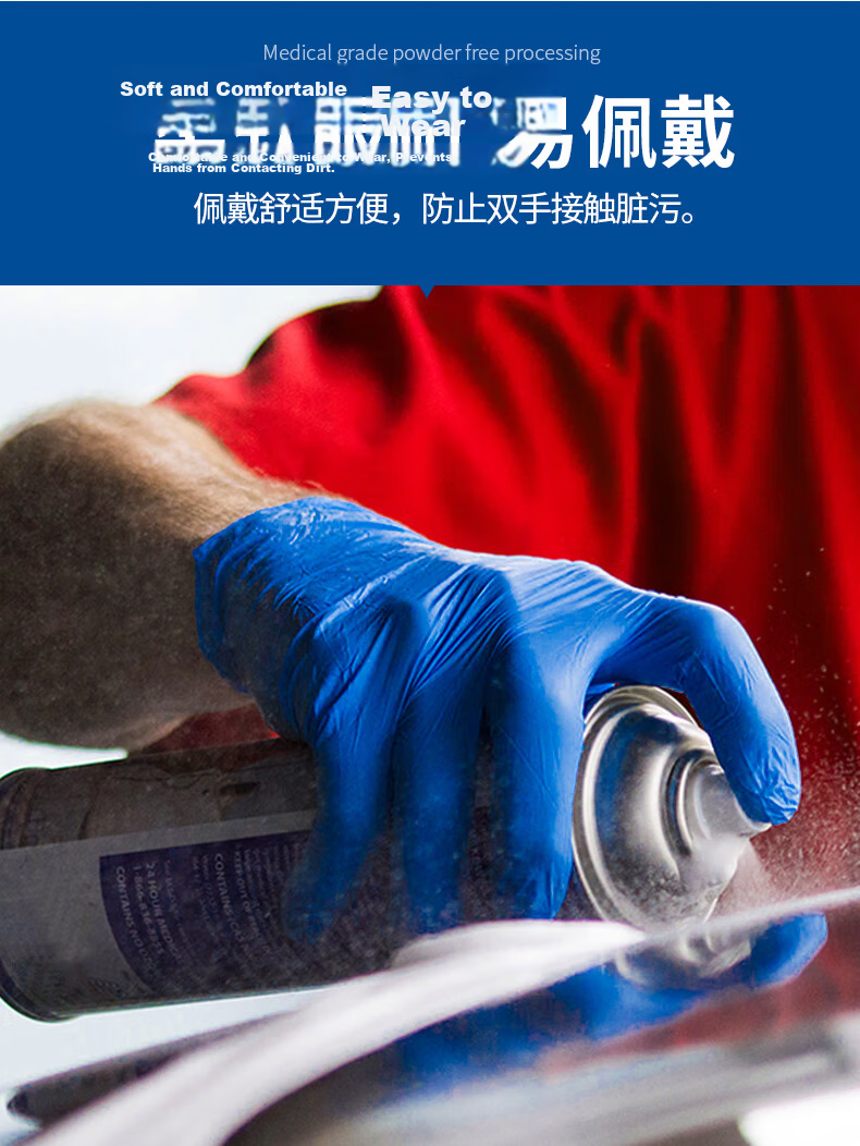 AMMEX Disposable Nitrile Gloves, Small Size, 100 Pieces, Thickened, Durable, Waterproof, for Cleaning And Protection, Kitchen Use, Black 3