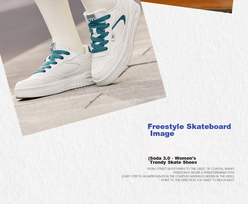 361° Soda Women's Summer Breathable Low-top White Sneakers Lightweight Versatile Casual Shoes 682616618-2 12
