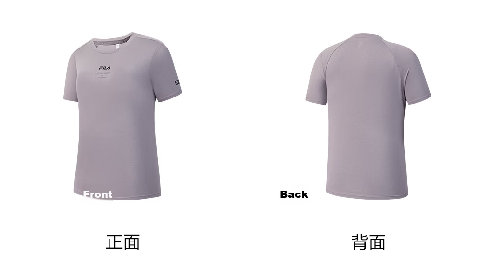 FILA Official Colorful Women's Short Sleeve T-Shirt 2026 Summer Moisture-Wicking Quick-Dry Fitness Sports Yoga Running Tee 64
