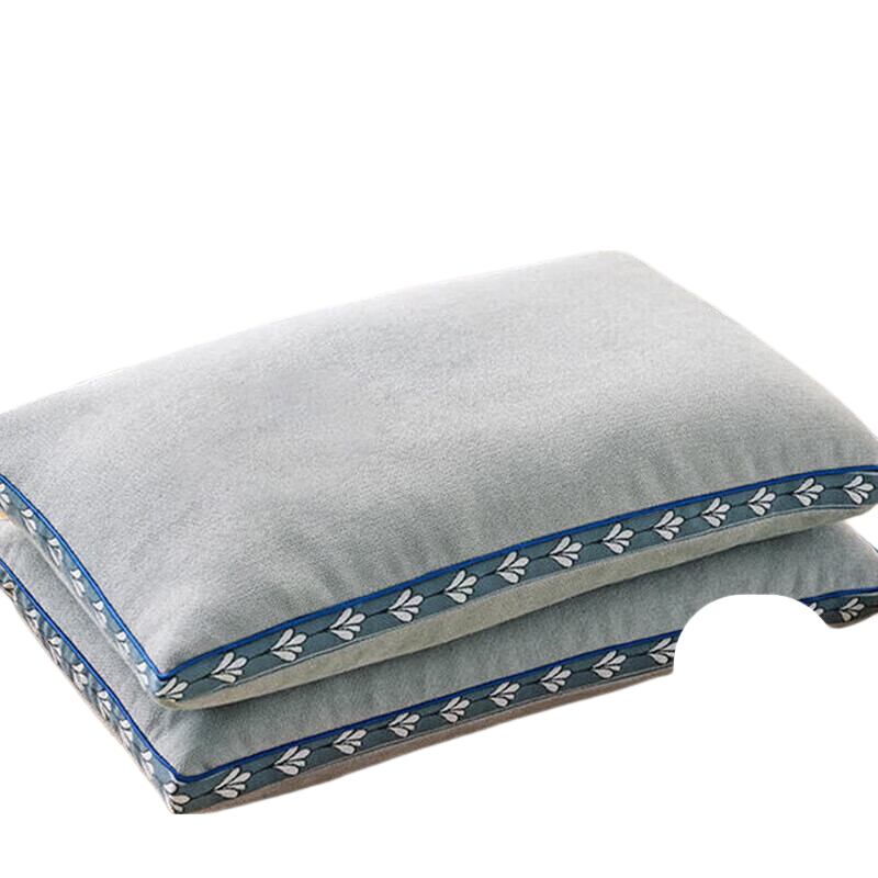 CROWN Buckwheat Pillow, Cervical Spine Support Pillow, 100% Buckwheat Hull Pillow Core, Special Pillowcase for Women And Men, One Pair
