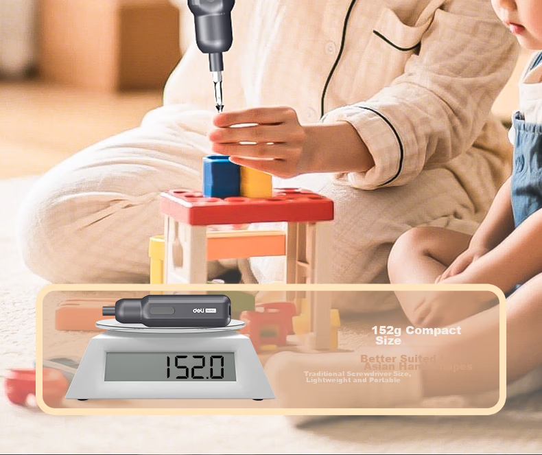 Deli Electric Screwdriver Household Dual-Mode Precision Manual Screwdriver Set with 32 Accessories for Appliances and Furniture 16