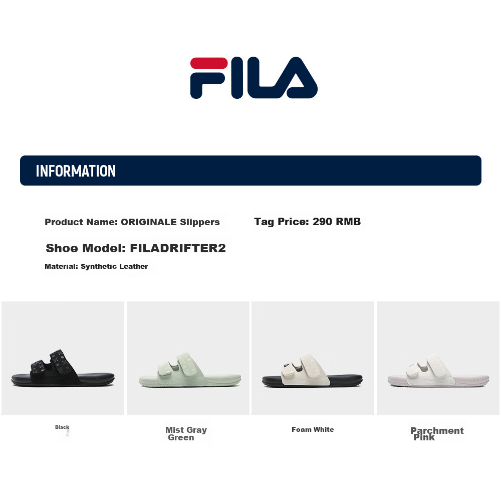 FILA Drift Boat 2 Women's Sports Sandals 2026 Summer New Women's Beach Slippers 17