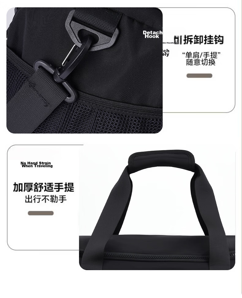 Warrior Travel Bag Unisex Handheld Sports Gym Bag Large Capacity Lightweight Short Trip Storage Crossbody Luggage Swimming Bag 16
