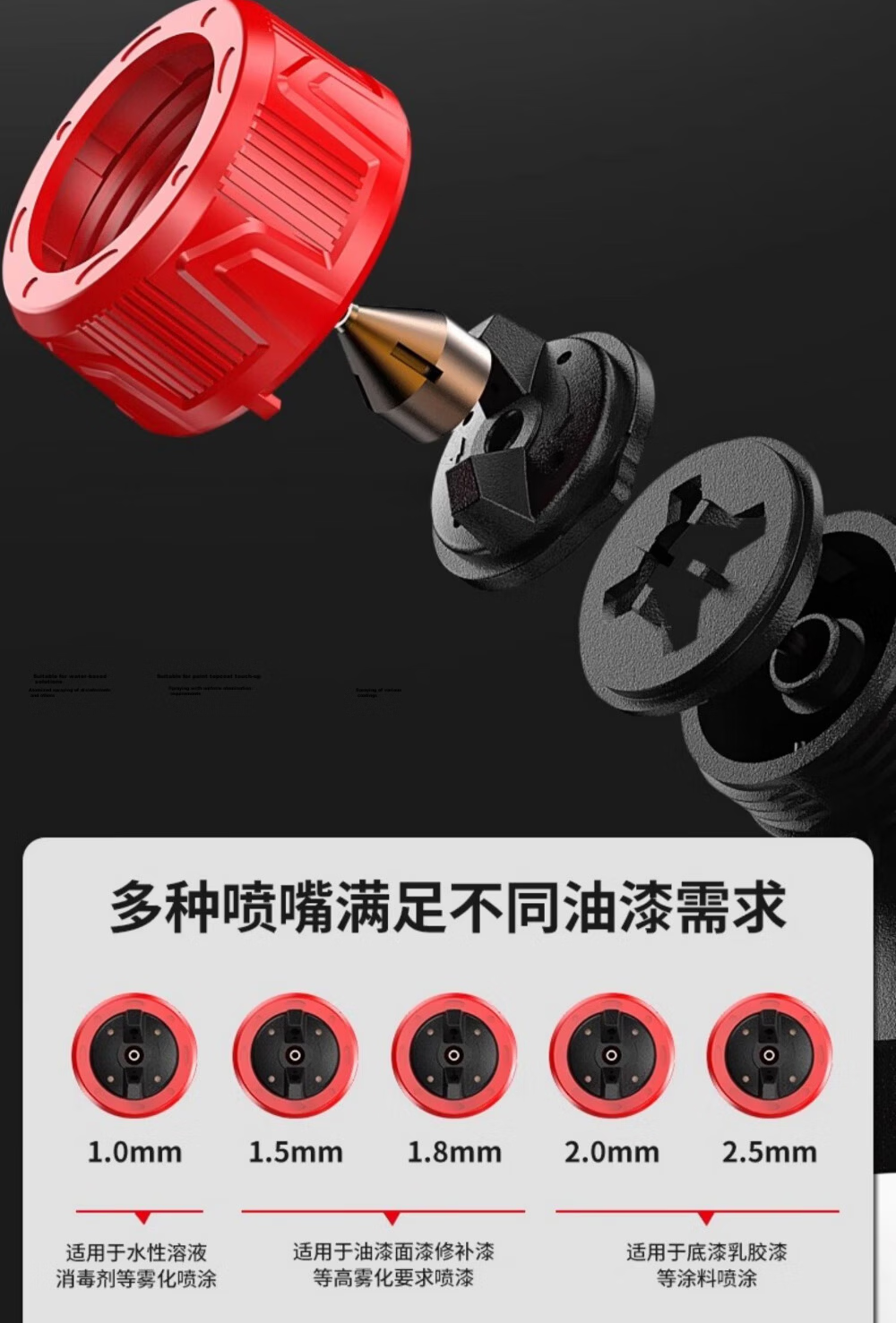 Delixi Brushless High-Power Lithium Battery Electric Paint Sprayer Integrated High Atomization Latex Paint and Oil Paint Spraying Machine 2Ah 24