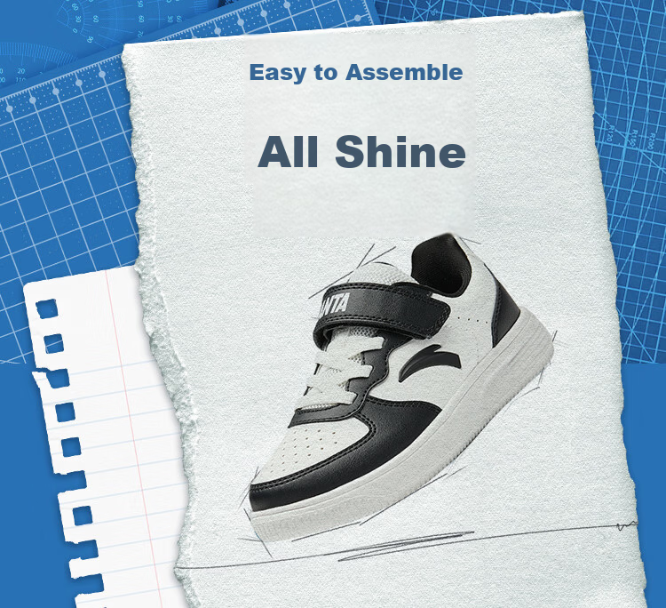 Anta Kids Boys' Sports Shoes Toddler Spring 2026 Lightweight School White Sneakers Casual Skate Shoes A12619976 21
