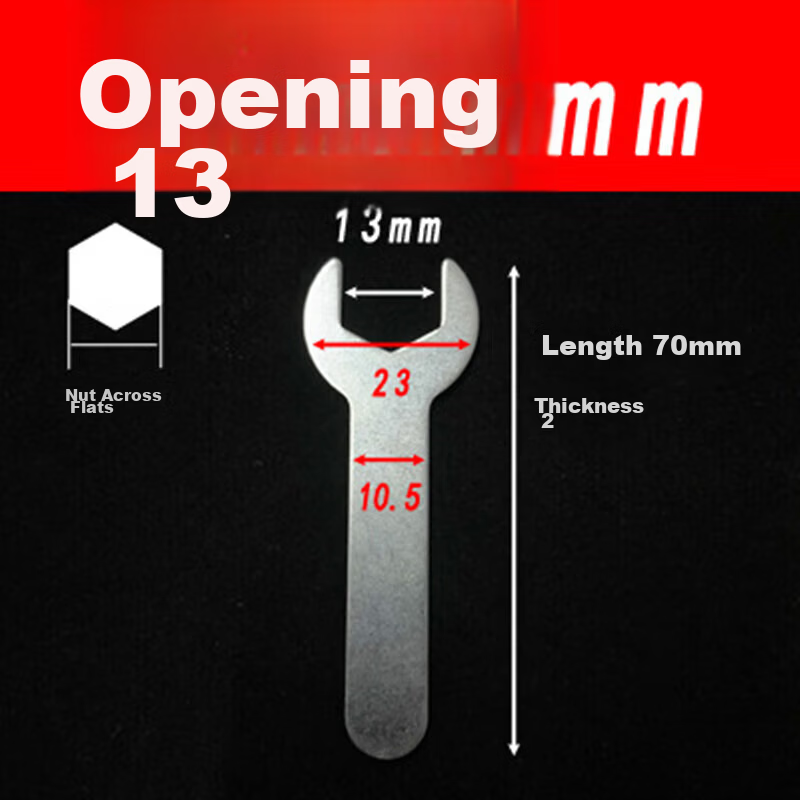 Chuke Ultra-Thin Open-End Double-Head Mini Wrench Furniture Bathroom Toy Appliance Stamping Installation Simple Single Wrench Set 2