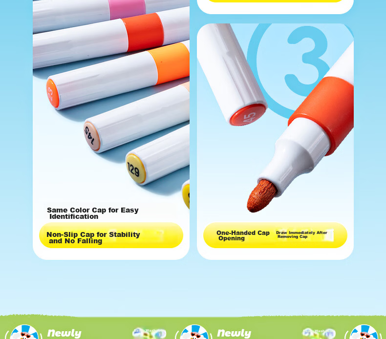 M&G 12-Color Washable Acrylic Markers for Kids Students Watercolor Pens Drawing Graffiti Birthday Graduation Gift APMT80L7 27