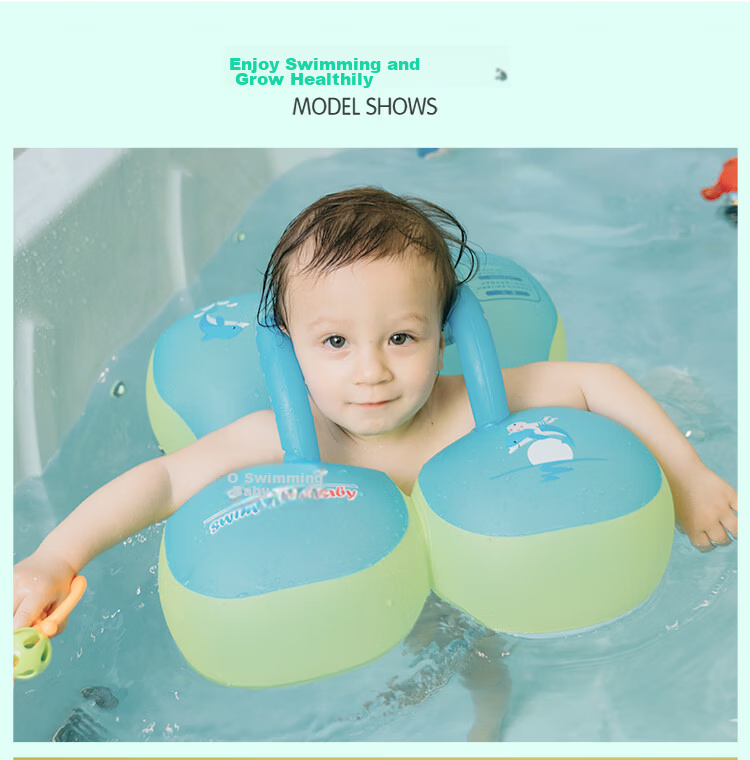 SwimmingBaby Baby Swimming Ring Children's Underarm Float Anti-Tip Double Airbag Anti-Choking Inflatable Life Buoy 7