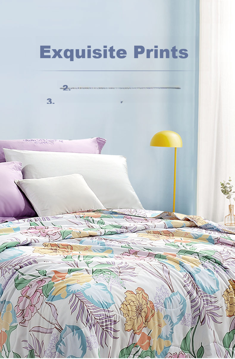 FUANNA Comforter, Spring And Autumn All-Season Duvet Insert, Double Size, Air Conditioning Quilt, Seven-Hole Antibacterial, 230×229cm, Light Gree 7