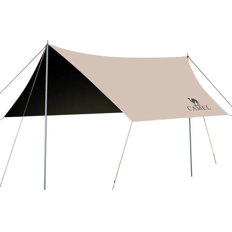 CAMEL Black Vinyl Canopy Tent Camping Shelter Easy Quick Setup Lazy Beach Sunshade 2025 New Model