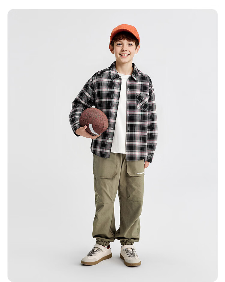 Balabala Kids Long Sleeve Shirt Baby Clothes Boys Girls 2026 New Spring Plaid Shirt Jacket 49