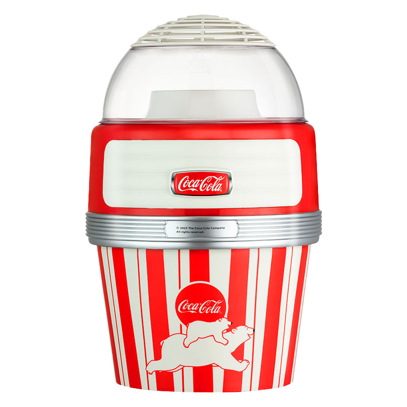 Coca-Cola Da Bo Same Style Low Price Fully Automatic Mini Popcorn Machine Low Sugar Healthy Electric Home Use Birthday Gift for Kids Boys and Girls [Red]