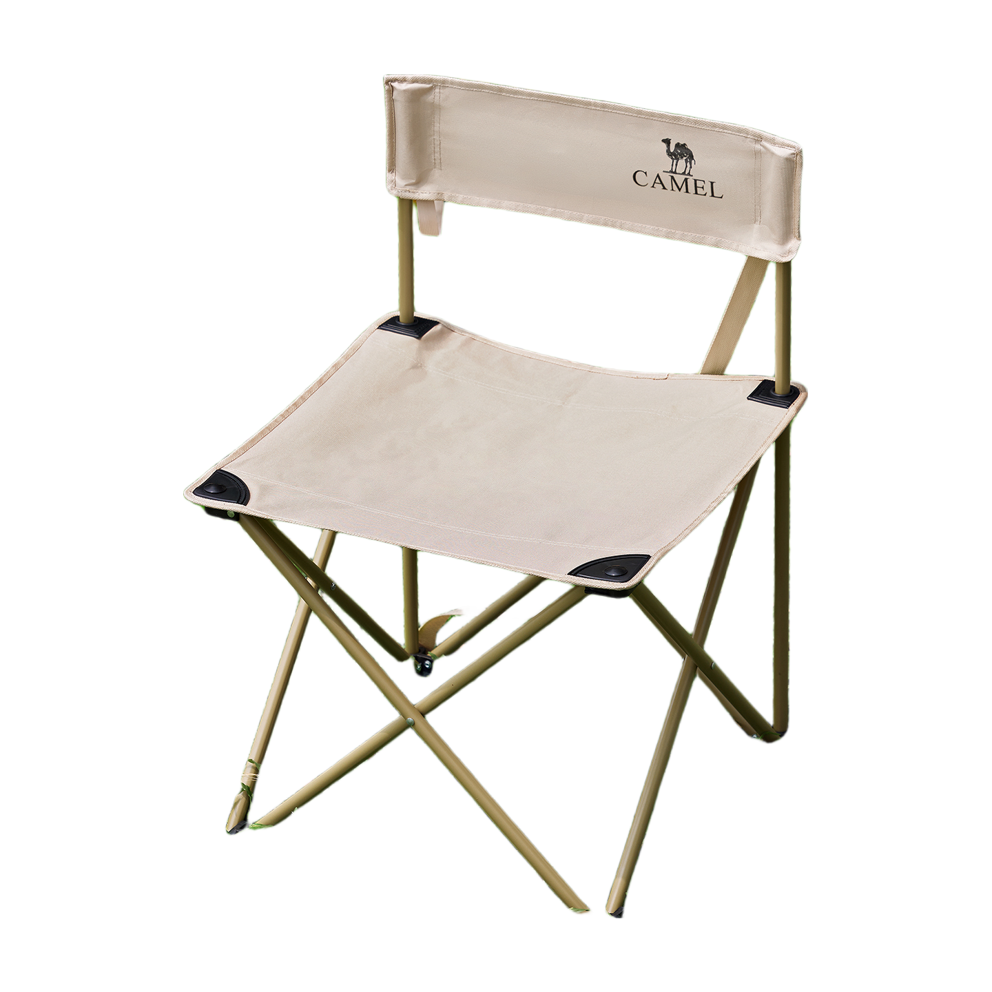 CAMEL Wide Folding Outdoor Chair Portable Picnic Camping Beach Fishing Stool Home Bench Leisure 0004 Khaki