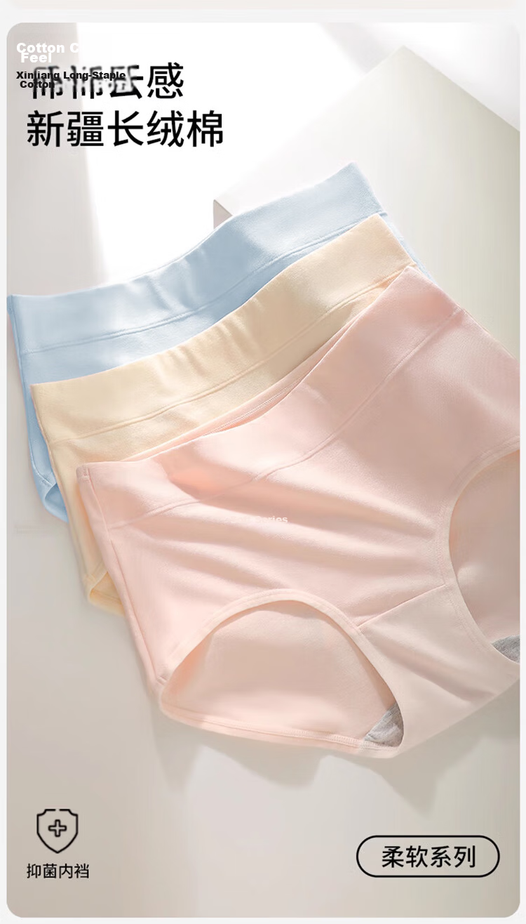 Yalu Women's Plus Size Underwear 4-Pack A-Class Cotton 10A Antibacterial Pure Cotton Crotch Extra Large 4XL Triangle Panties for Mom Up to 200 lbs 4