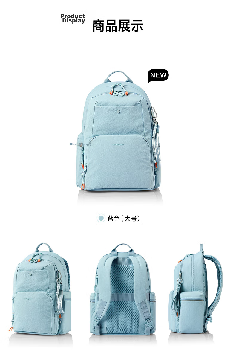 Samsonite Women's Backpack Outdoor Casual Urban Commuter School Bag NY6 Blue New Arrival Back-to-School Gift 10