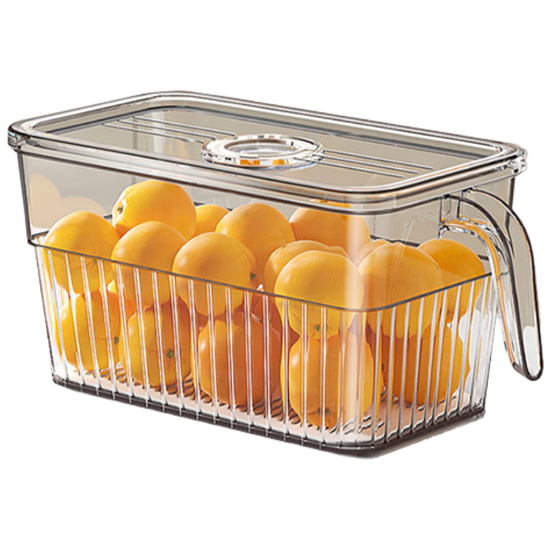 Jiabangshu Refrigerator Storage Box Food Grade Vegetable Egg Sealed Fresh-Keeping Box Kitchen Freezer Dedicated Portioning Storage Container