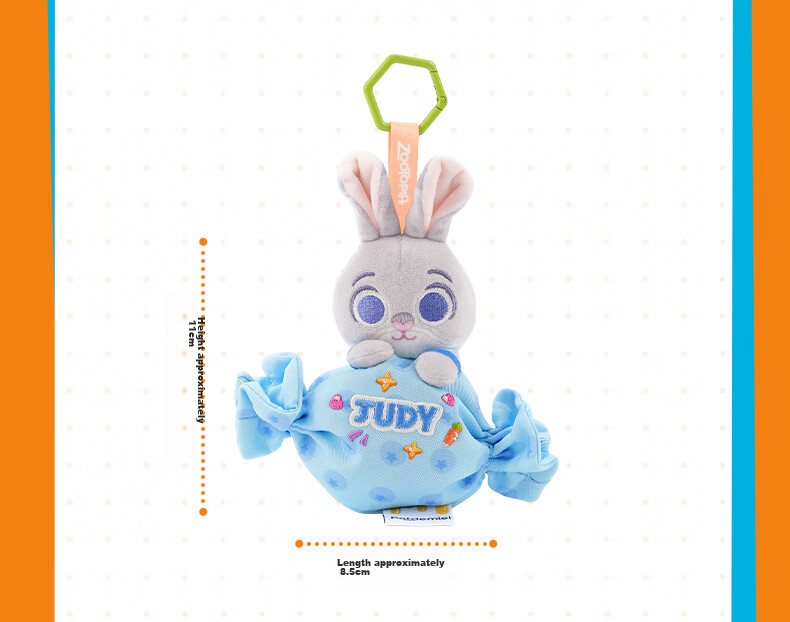 Disney Zootopia Judy Wallet Earphone Keychain Plush Toy Pendant Gift for Bestie Women 11