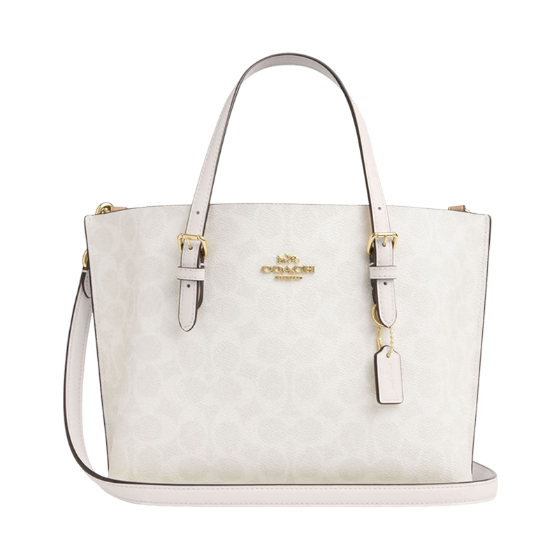 COACH Mollie 25 Medium White Tote Shoulder Bag CV965 Women's Gift