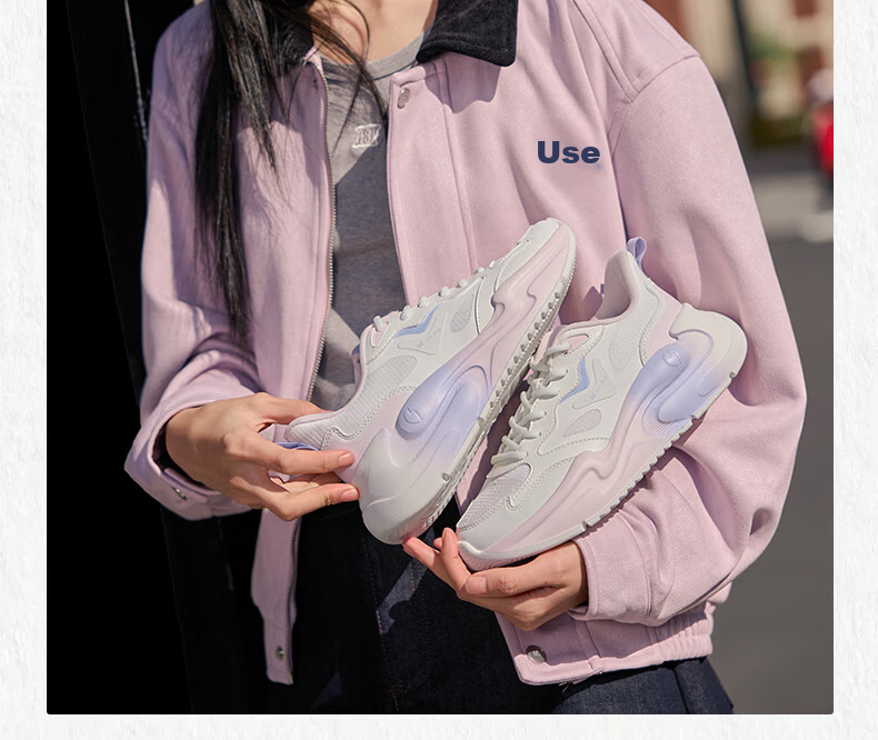 361° Yunshu Summer Mesh Breathable Sports Casual Shoes Soft Sole Commuter Dad Shoes Women 682616704-1 7