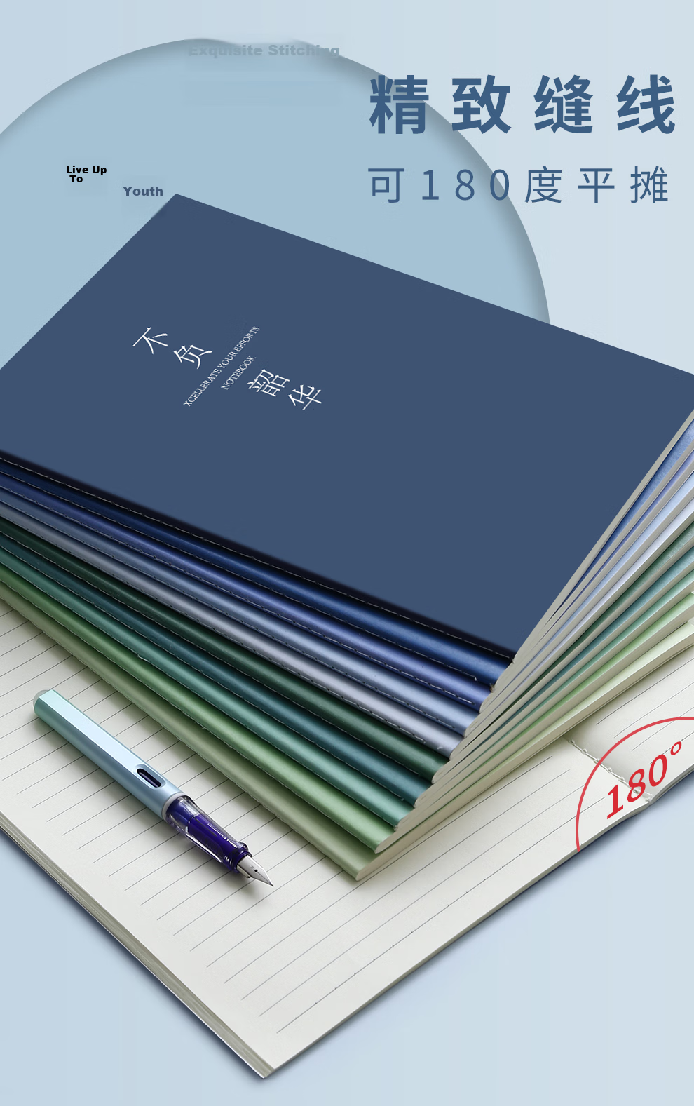 Faramon [Back to School Essential] 5-Pack A5 Lined Notebooks Simple Design for Middle School, High School And College Students, Exam Preparation Soft Cover Notebook, Thread-Bound Notebook, Journal, Thick Sewn Binding A5 Dark Color Versio 4