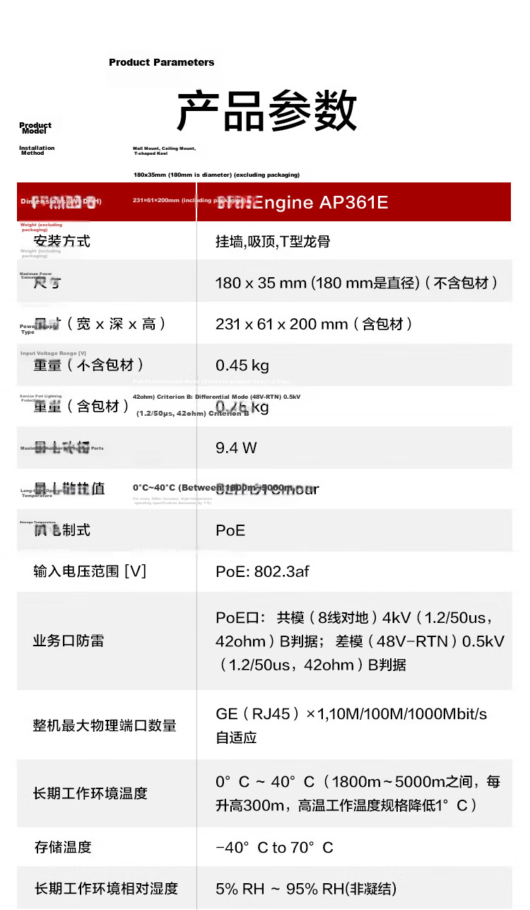 HUAWEI Kunling WiFi6 Wireless Ceiling AP AP361E Gigabit Dual-Band 1800M Flush-Mount Indoor AP Enterprise-Level Whole-Home WiFi Router Large Apartment Networking 8