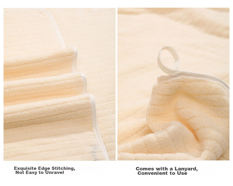 Grace 7A Antibacterial Class A Thickened Absorbent Unisex Face and Hair Drying Sports Large Towel Beige 1 Piece 8