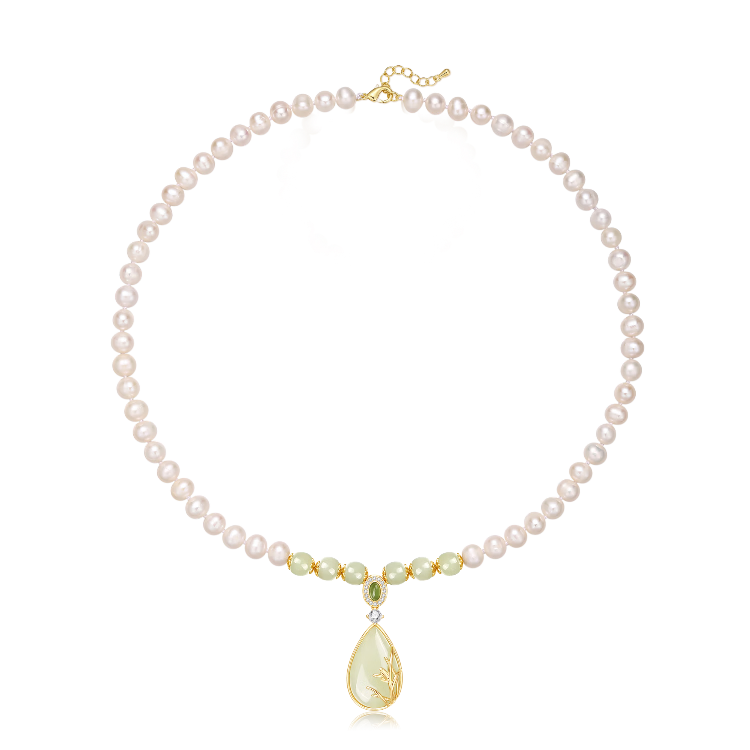 Qike Pearl Necklace for Women Collarbone Full Pearl Chain Light Luxury Niche Genuine Natural Freshwater Practical Birthday Gift for Mom Mother