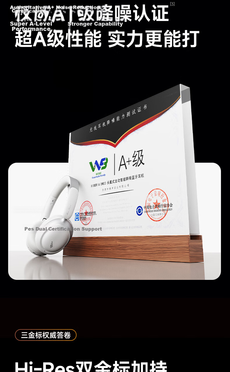 Siberia Feather DM03 Smart Dynamic Noise Cancelling [2026 Latest] Over-Ear Bluetooth Headphones Wireless Long Battery Life High-Quality Music Compatible with Apple Huawei Xiaomi Gift 8