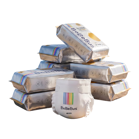 Bebebus Gold Label Tea Tree Diapers L64 (9-14kg) Lightweight Breathable