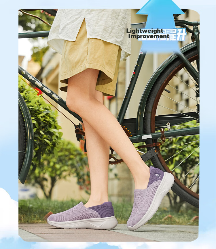 Zulijian Elderly Shoes 2026 New Summer Thin Breathable Women's Casual Shoes for Mom 86045K Twilight Purple Size 36 6