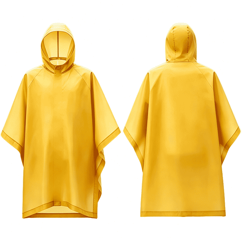 Kelorock Disposable Raincoat Thickened Wear-Resistant Portable Poncho Rainwear Commuting Cycling Outdoor Mountaineering Lightweight Hiking