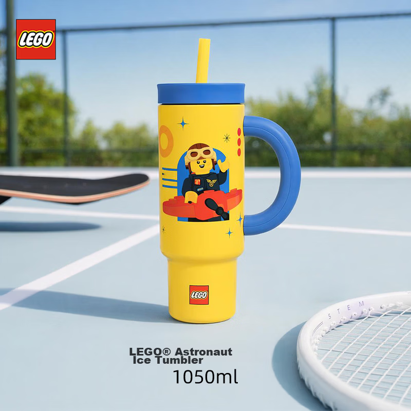 LEGO Astronaut Insulated Tumbler Large Capacity Water Bottle Birthday Gift for Boys and Girls