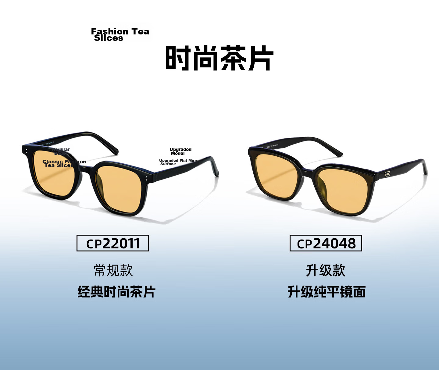 CAPONI Brown Polarized Sunglasses GM Unisex Day and Night Driving Glasses UV Protection Trendy 1