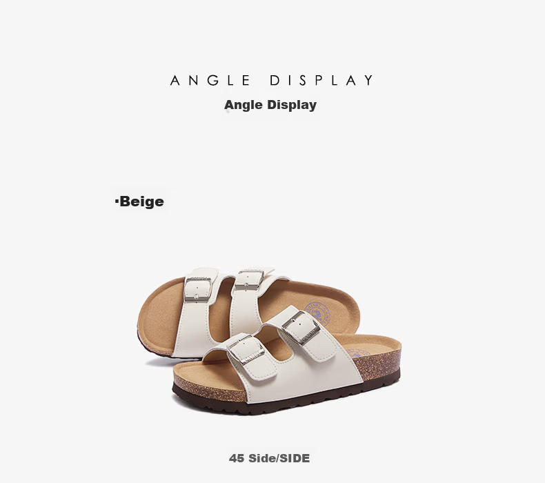 CAMEL Birkenstock Style Women's Casual Thick Sole Platform Sandals L26M700064A Beige Size 38 26