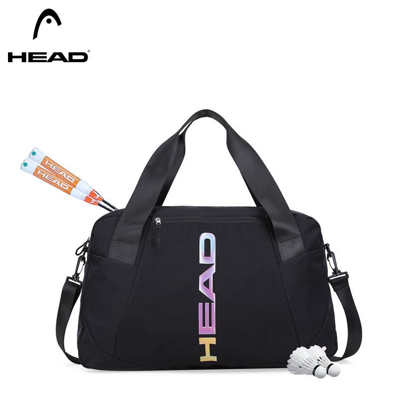 HEAD Badminton Bag Wet and Dry Separation Travel Bag Men's Handheld Sports Bag Fitness Bag Luggage Bag Women's Swimming Bag