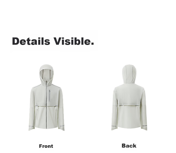 BOSIDENG Clothing, Five-Fold National Standard Sun Protection Jacket for Men And Women, Original Yarn UV-Resistant Cool Breathable Outdoor Fishing Wear Cycling Outerwear 34